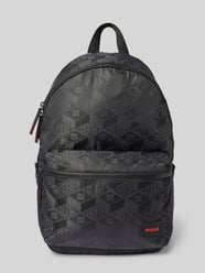 Rucksack mit Allover-Label-Print Modell 'Ethon' von HUGO - 35