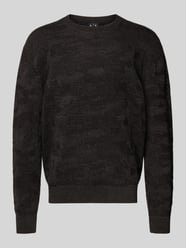 Gebreide pullover met ribboorden van ARMANI EXCHANGE - 18