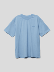 T-Shirt mit Stitching von Mango Blau - 3