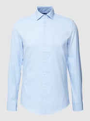 Slim Fit Business-Hemd mit Stretch-Anteil von SEIDENSTICKER Blau - 17