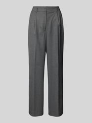 Wide Leg Wollhose mit Bundfalten von Tommy Hilfiger Grau - 10