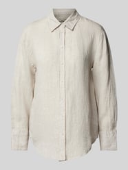 Bluse aus Leinen in unifarbenem Design von Gina Tricot Beige - 8