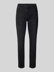 Slim Fit Jeans im 5-Pocket-Design Modell 'Evita' von OPUS Schwarz - 42