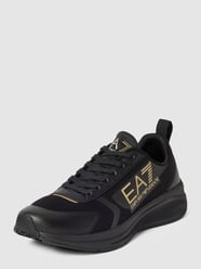 Sneakers met labeldetails van EA7 Emporio Armani Zwart - 16