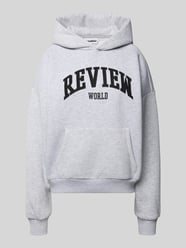 Oversized Hoodie mit Label-Print von Review - 28