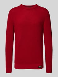 Gebreide pullover met ronde hals van Superdry Rood - 43