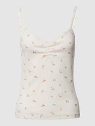 Top met all-over motief, model 'POINTELLE' van Tom Tailor Denim Wit - 7