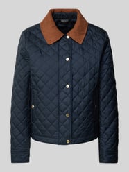 Steppjacke mit Druckknopfleiste von Lauren Ralph Lauren Blau - 4