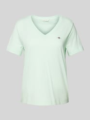 T-Shirt mit Label-Stitching von Gant - 13