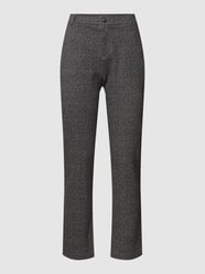 Hose mit Allover-Muster von Marc O'Polo Grau / Schwarz - 38