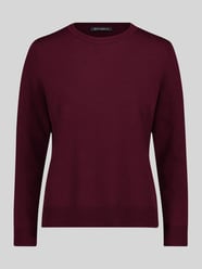 Pullover mit Label-Detail Modell 'LT NOVEMBER' von Betty Barclay Bordeaux - 38