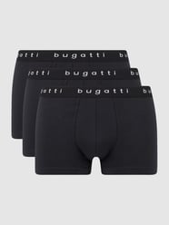 Trunks mit elastischem Bund im 3er-Pack von bugatti Schwarz - 34