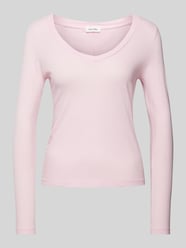 Longsleeve mit V-Ausschnitt Modell 'GAMIPY' von American Vintage Rosa - 45