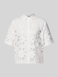 Regular fit blouse met Ajourwerk Model 'BEA' van 0039 Italy - 4