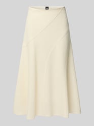 Rok in A-lijn van gekookte scheerwol, model 'VICENA' van BOSS - 19