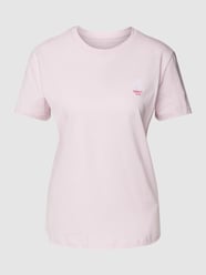 T-Shirt mit Motiv-Stitching von Jake*s Casual Lila - 2
