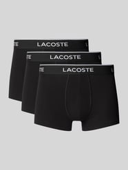 Trunks aus Viskose mit Label-Bund im 3er-Pack von Lacoste Schwarz - 33