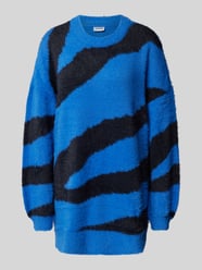 Oversized Strickpullover mit gerippten Abschlüssen Modell 'HEIDI' von Noisy May Blau - 27