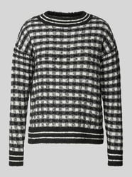 Regular Fit Strickpullover mit Wollanteil und Karomuster von s.Oliver BLACK LABEL Schwarz - 14