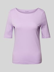 T-Shirt in unifarbenem Design von Christian Berg Woman Lila - 16