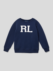Sweatshirt mit Label-Print von Polo Ralph Lauren Kids Blau - 9