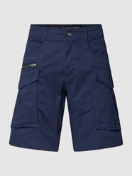 Korte cargobroek met ritssluiting van Replay Blauw - 17