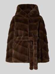 Jacke mit Kapuze und Bindegürtel von Rinascimento - 43