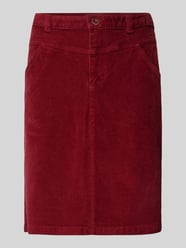 Regular Fit Mini-Rock aus Cord mit 4-Pocket-Design von s.Oliver RED LABEL Rot - 1