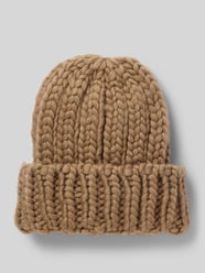 Beanie mit breitem Umschlag Modell 'JAMMA' von Pieces Braun - 25