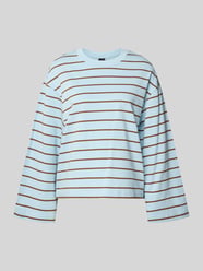 Shirt met lange mouwen in all-over look met ronde hals van Gina Tricot - 36