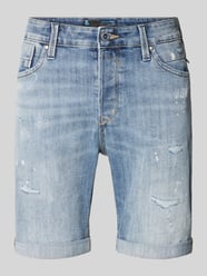 Jeansshorts im Destroyed-Look Modell 'BLAIR' von Jack & Jones Blau - 11