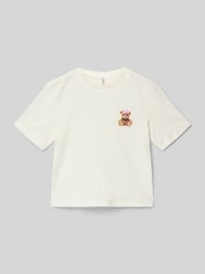 Regular fit T-shirt van puur katoen, model 'REX' van Only - 17