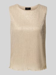 Loose Fit Plissee-Top mit Effektgarn von s.Oliver BLACK LABEL Gold - 3