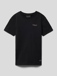 T-Shirt mit Label-Print Modell 'Inaro' von CARS JEANS Schwarz - 4