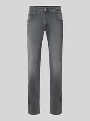 Slim Fit Jeans mit Eingrifftaschen Modell 'ANBASS' von Replay - 7
