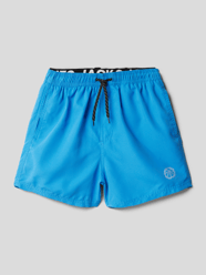 Spodenki kąpielowe z detalem z logo model ‘FIJI’ od Jack & Jones Niebieski - 17