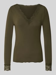 Slim Fit Langarmshirt aus Modal-Mix mit Woll-Anteil Modell 'SKYE' von VERO MODA - 3
