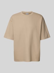 Relaxed fit T-shirt met ronde hals van JAKE*S STUDIO MEN Beige - 38
