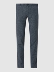 Modern Fit Anzughose aus Leinenmischung Modell 'Todi'  von Carl Gross Blau - 21