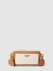 Torba na długim pasku z detalami z logo model ‘JOVIE’ od Guess Brązowy - 5