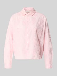 Katoenen blouse met Bloemen 3D-applicatie van Christian Berg Woman Fuchsia - 24
