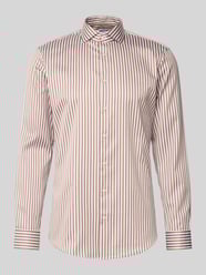 Koszula biznesowa o kroju slim fit z kołnierzykiem typu cutaway od Jake*s - 10