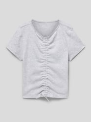 T-shirt z marszczeniami od Tom Tailor Szary - 20