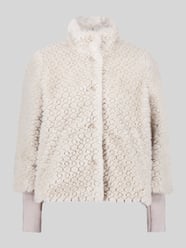 Teddyjacke mit geripptem Ärmelabschluss von Betty Barclay Beige - 2