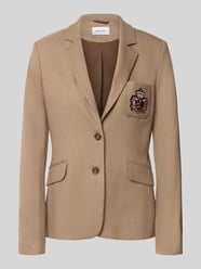 Blazer met viscose van MORE & MORE Beige - 46