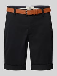 Regular Fit Bermudas mit Gürtel Modell 'MIKE' von Redefined Rebel Schwarz - 36