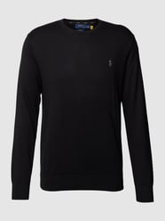 Pullover mit Logo-Stitching von Polo Ralph Lauren Schwarz - 3