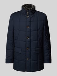 Steppjacke mit Pattentaschen von GimoS Blau - 38