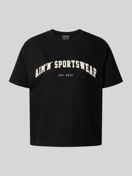 Boxy Fit T-Shirt mit Label-Print von aim'n - 21
