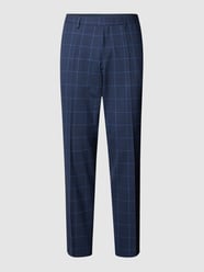 Slim Fit Anzughose mit Karomuster Modell 'Genius' von BOSS Blau - 42